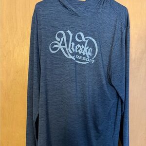 Patagonia Men's Capilene Cool Daily Hooded Sunshirt with Alyeska Ski Resort Logo